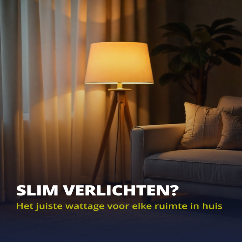 Slim verlichten: het juiste wattage voor elke ruimte in huis