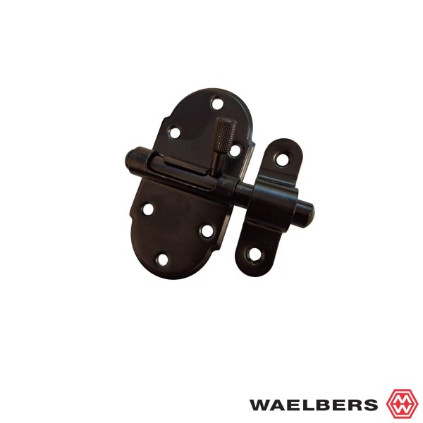 Waelbers Veergrendel 35x70 mm - zwart - staal - 102197.05