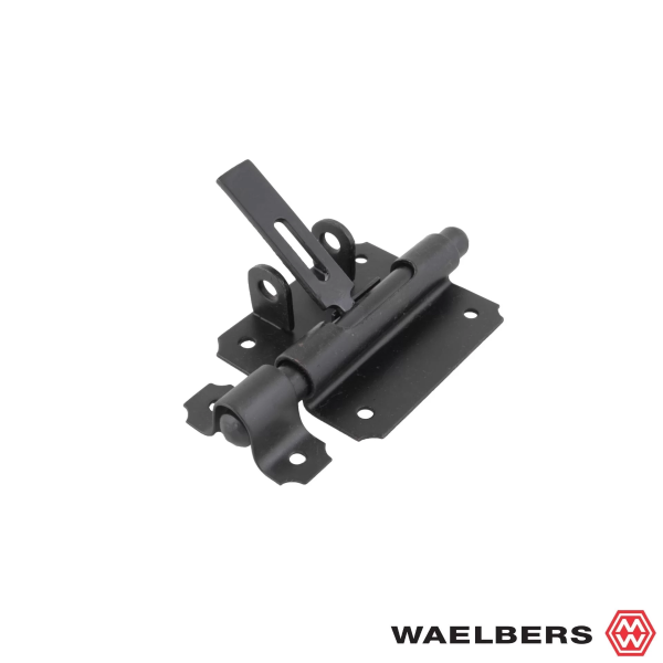 Waelbers Hangslotgrendel 100 mm - zwart - 106727.05