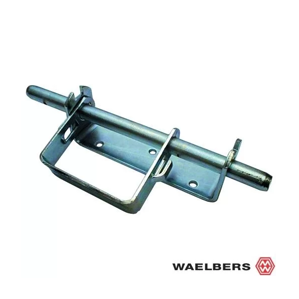 Waelbers Varkenshokgrendel met busje - grijs - staal - 1213.05