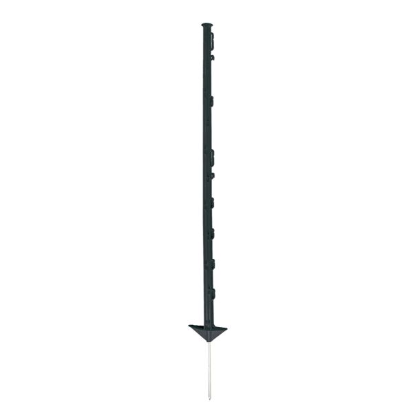 Koltec Afrastering paal - 105 cm - kunststof zwart - 10 stuks - 162-80337-10