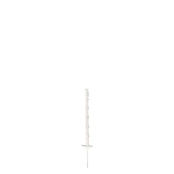 Koltec Afrastering paal - 75 cm - kunststof wit - 10 stuks - 162-80340-10