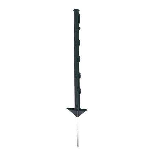 Koltec Afrastering paal - 75 cm - kunststof zwart - 10 stuks - 162-80341-10