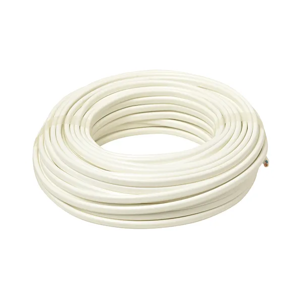 Hevu Tools Snoer afgeplat - 2 x 0,75 mm² - 20 meter - H03VVH2-F - wit