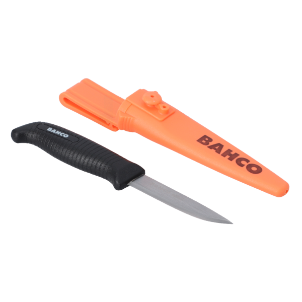 Bahco 1446-CS Universele mes met houder - koolstofstaal - 218 mm