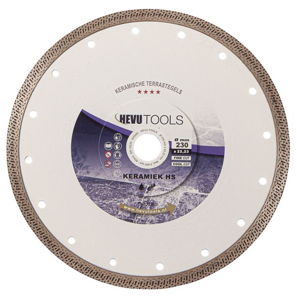 Hevu Tools KERAMIEK HS Diamantzaagblad - Ø230 mm - 10 mm segment - ZL92008
