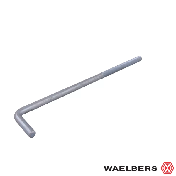 Waelbers Muurplaatanker M12 300x50 mm - staal - blauw gepassiveerd - 3211.35