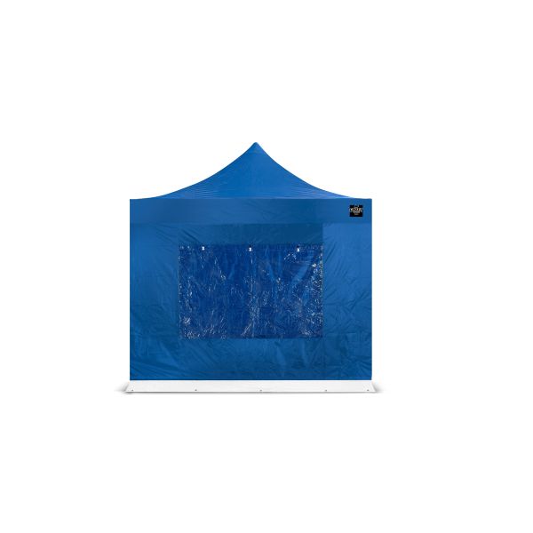Grizzly GO-WORK Doorwerktent zijwand met raam - 3 meter - blauw - GOWZ3RB