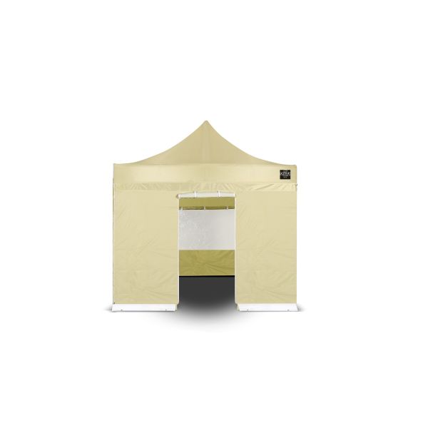 Grizzly GO-WORK Dorwerktent zijwand met ingang - 3 meter - zand - GOWZ3IS