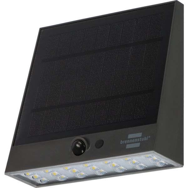 Brennenstuhl SOL 1000 Plana Solar Led-spot - Zonnepaneel - bewegingssensor - schemersensor - IP54 - 1173740002