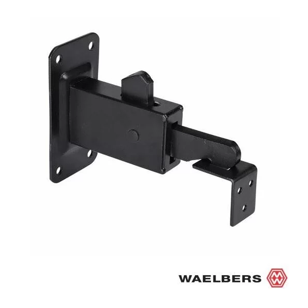 Waelbers Deurvastzetter muurmodel - zwart - 414327.05