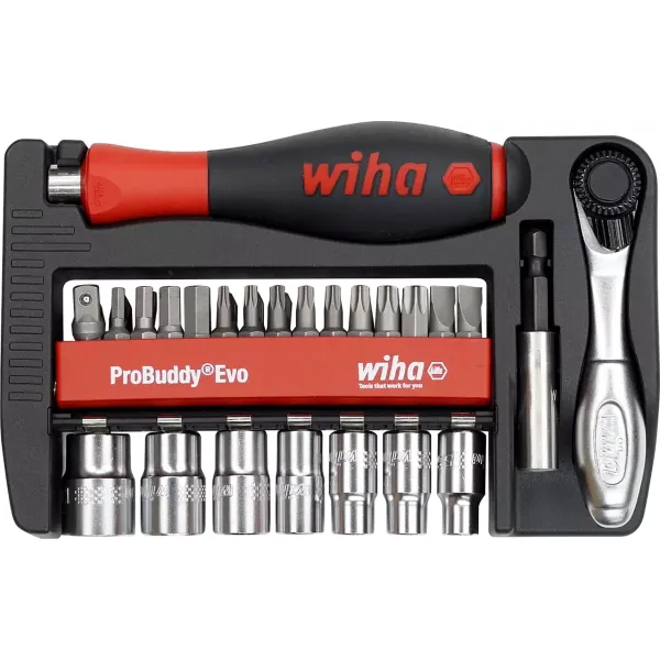 Wiha 6251M ProBuddy&reg; Evo Bit- en dopsleutelset - 40-delig - 46960