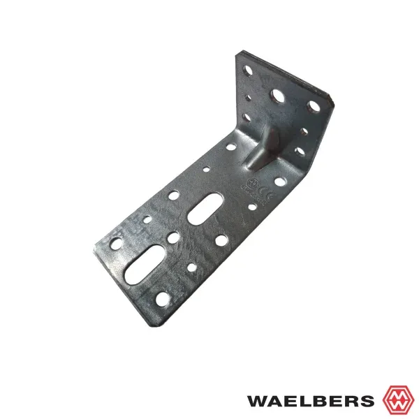 Waelbers Hoekanker met ril - 60x120x60 mm - staal verzinkt - 490274.11