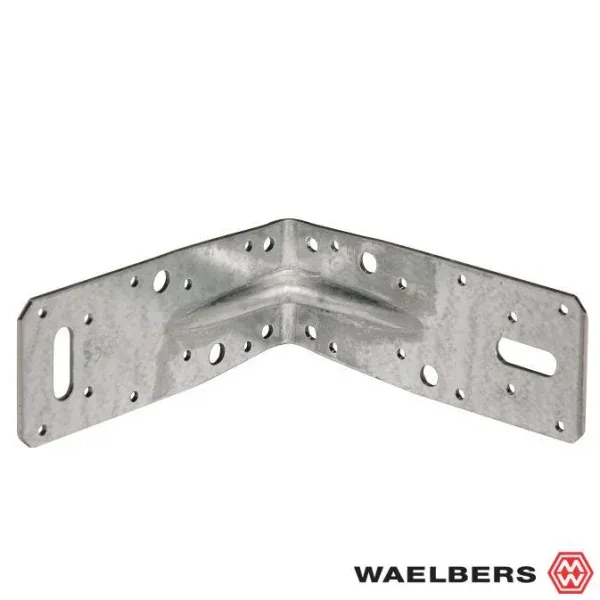 Waelbers Hoekanker met ril - 125x125x45x2,5 mm - staal verzinkt - 4914EAN.11