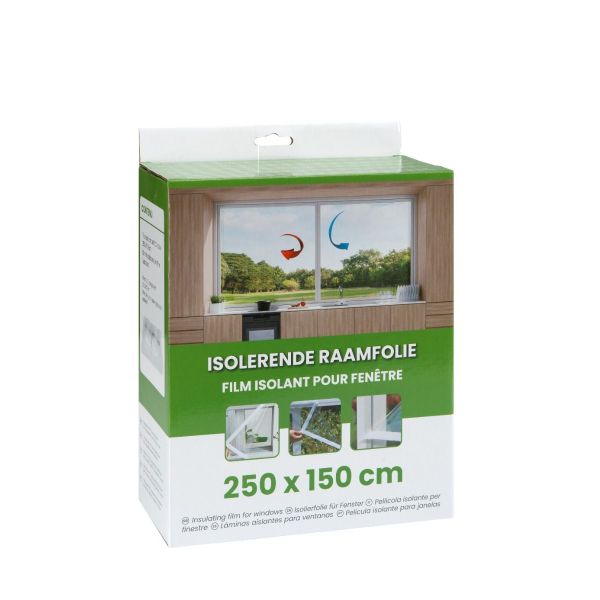 Mac Lean Isolerende raamfolie met klittenband - 250 x 150 cm - 5100001