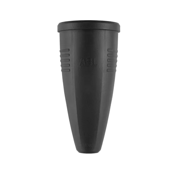 ABL Contrastekker met randaarde - zwart rubber (TPE)