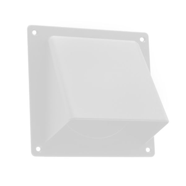 Nedco Universele gevelklep Ø 100/125/110x54 mm - kunststof wit - 625.004.00