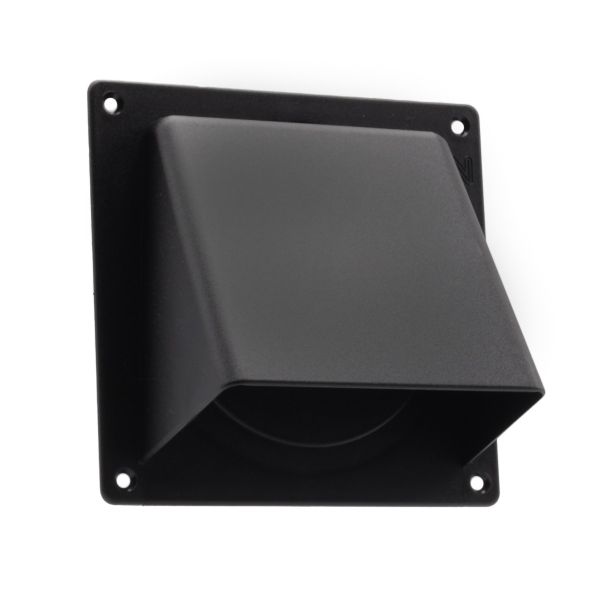 Nedco Universele gevelklep Ø 100/125/110x54 mm - kunststof zwart - 625.004.01