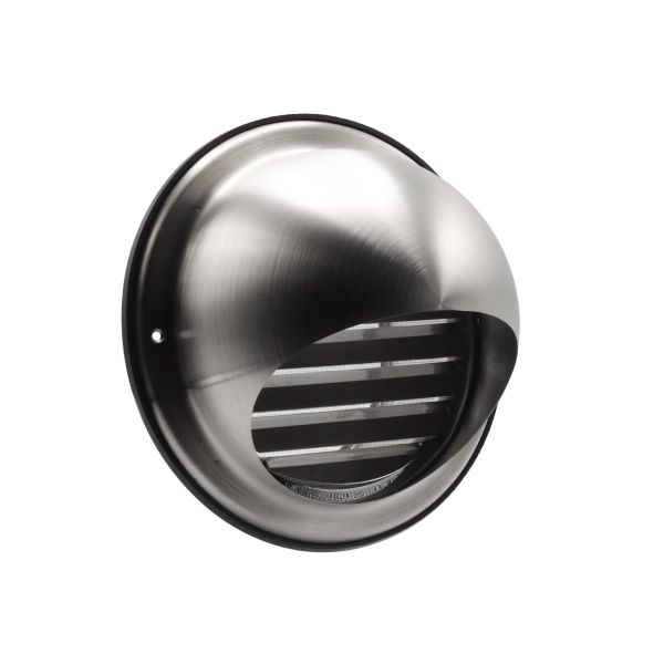 Nedco RVS Buitenrooster bol model Ø 125 mm - 626.002.11