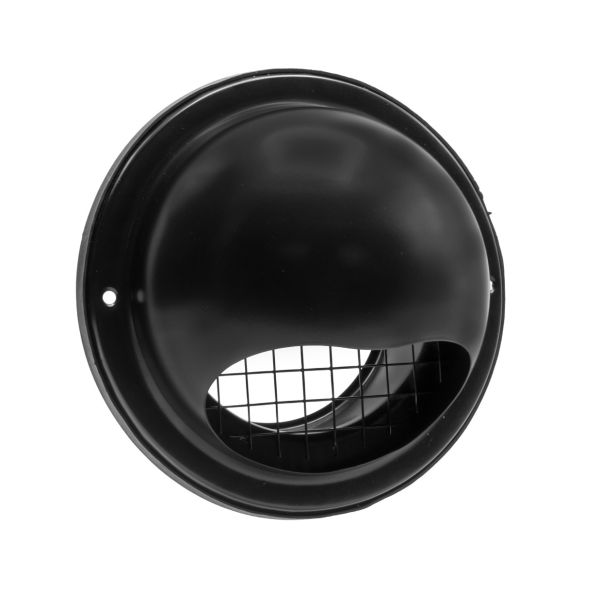 Nedco RVS zwart Buitenrooster bol model Ø 150 mm - grof gaas - 626.012.01