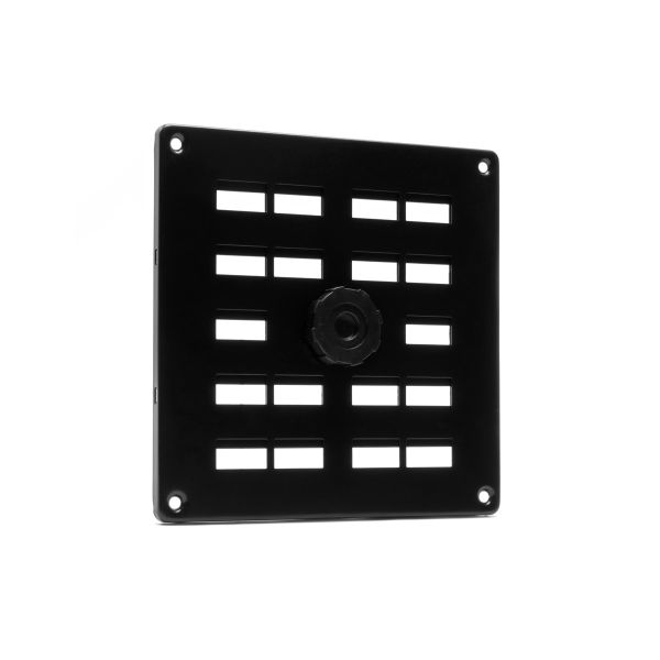 Nedco Schuifrooster - 160x160 mm - aluminium zwart - 635.002.01