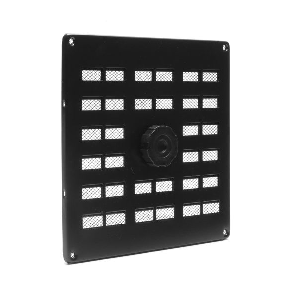 Nedco Schuifrooster - 200x200 mm - aluminium zwart - 635.003.01