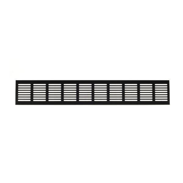 Nedco Plintrooster - 500x80 mm - aluminium zwart - 642.011.01