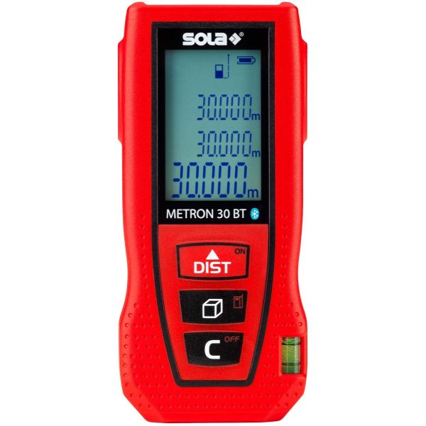 Sola METRON 30 BT Laser-afstandsmeter - 30 meter - Bluetooth / App - 71025101