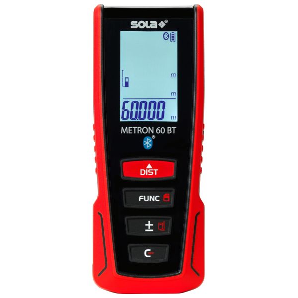 Sola METRON 60 BT Laser-afstandsmeter - 60 meter - Bluetooth / App - 71027101
