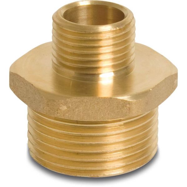 Profec 245 Verloopnippel - 1/2" x 1/4" buitendraad - messing - 25 bar