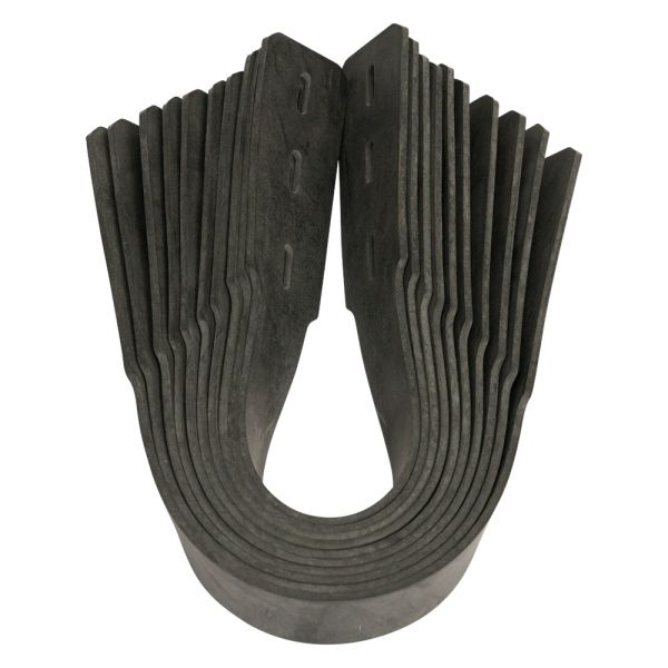 Gripline Kniebeschermer rubber riem - 320 mm - zwart - set á 10 stuks