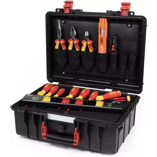 Wiha 9300-70403 Gereedschapset elektricien basis L - 18 delig - 45530