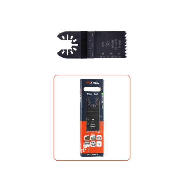 Rotec MTC34bi Invalzaagblad - 34x40 mm - Open-Back - hardhout, laminaat en kunststof - HCS - 516.0901