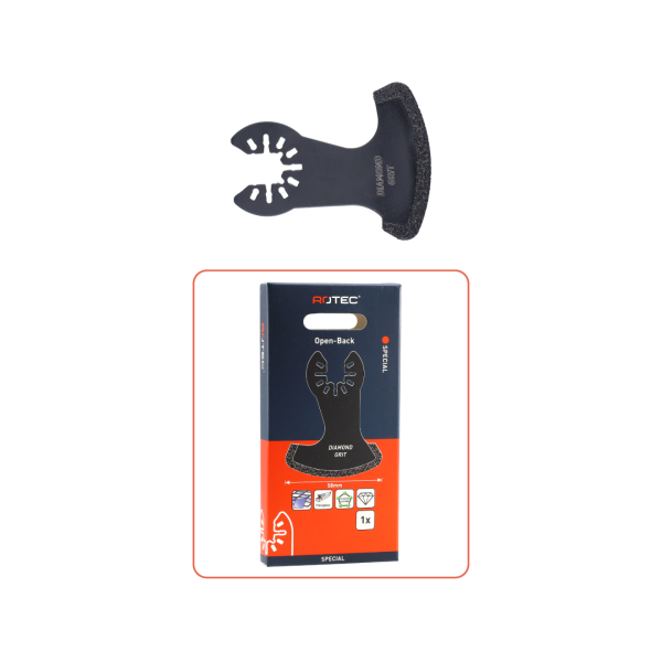 Rotec MT58DIri Invalzaagblad - Ø85 mm - Open-Back - voegen, fiberglass en epoxy - Diamant-Riff - 516.1601