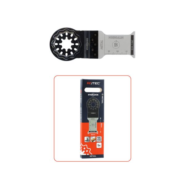 Rotec MTF30bi Invalzaagblad - 30x50 mm - Starlock - dun staal en profielen - BiMetaal