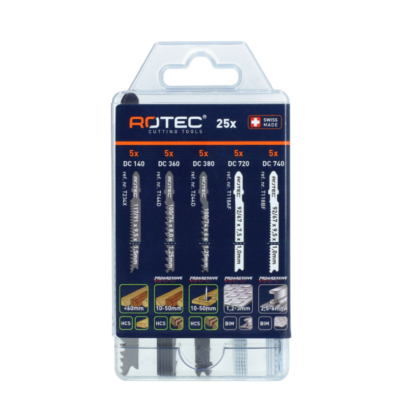 Rotec 520 Decoupeerzaagblad set - 25-delig - 520.9005