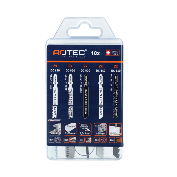 Rotec 520 Decoupeerzaagblad set - 10-delig - 520.9010