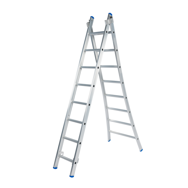 Solide CB08 Reformladder / ladder - 2-delig - 2x8 sporten - open voet - ongecoat