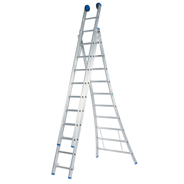 Solide DB10SP Reformladder / ladder - 3-delig - 3x10 sporten - open voet - ongecoat