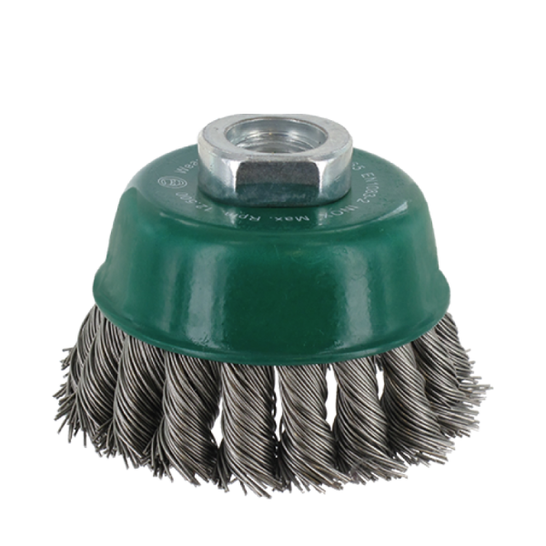 Rotec Komborstel - Ø65 mm - M14 - Getordeerd INOX- draad - 798.0015
