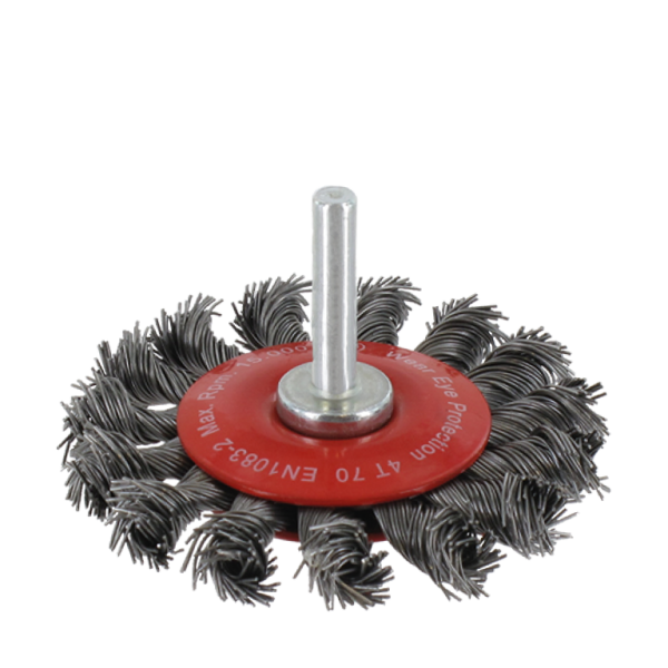 Rotec Rondborstel stift Ø70 mm - Getordeerd staaldraad - 798.0500