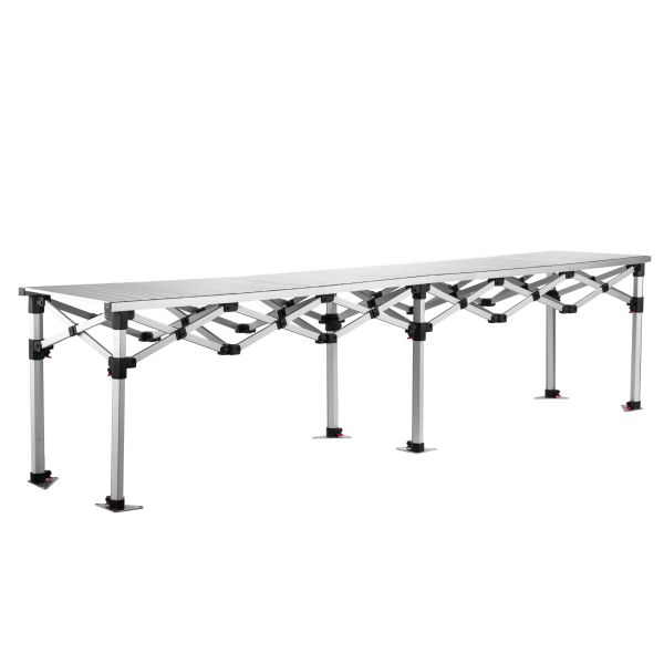 Grizzly GO-WORK tafel 280 cm - aluminium - GOWT280