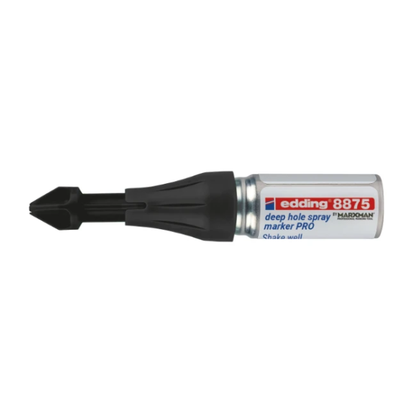 Edding 8875 Diepgat marker / spray voor diepe gaten - tot 100 mm - zwart