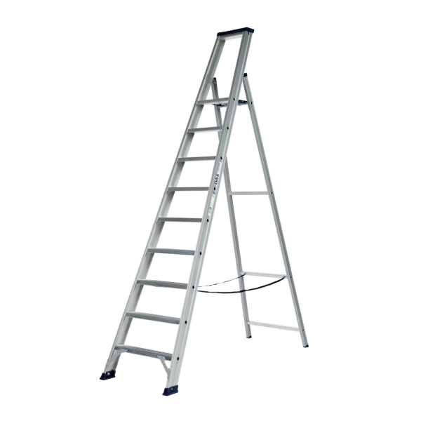 DAS ET9A Hercules ANO Enkele trapladder - 1x9 sporten - geanodiseerd aluminium