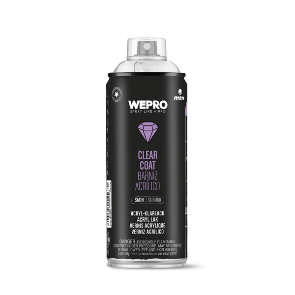 MTN WEPRO Acrylic spuitlak - blank - zijdeglans - 400 ml