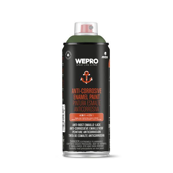 MTN WEPRO Anti-corrosie spuitlak - dennengroen - RAL 6009 - hoogglans - 400 ml