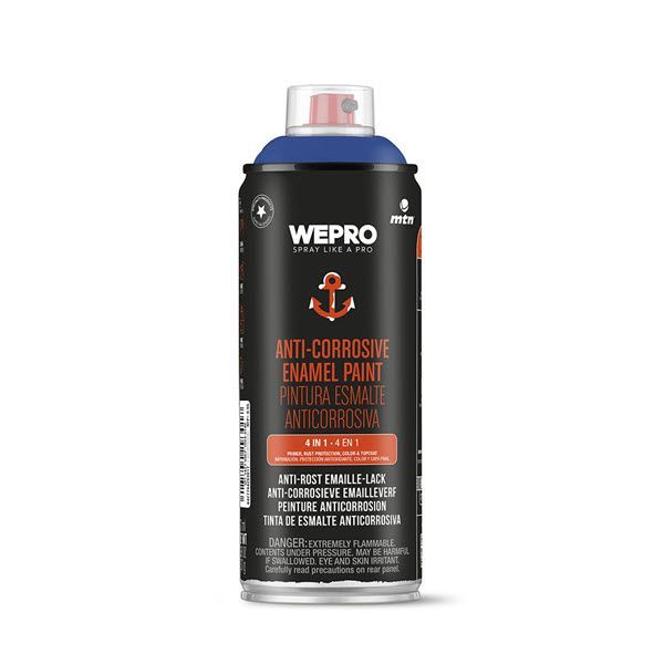 MTN WEPRO Anti-corrosie spuitlak - gentiaanblauw - RAL 5010 - hoogglans - 400 ml