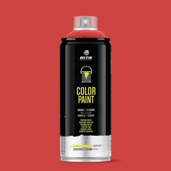 MTN WEPRO Acrylic spuitlak - vuurrood - RAL 3000 - 400 ml