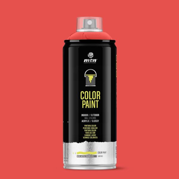 MTN WEPRO Acrylic spuitlak - verkeersrood - RAL 3020 - 400 ml