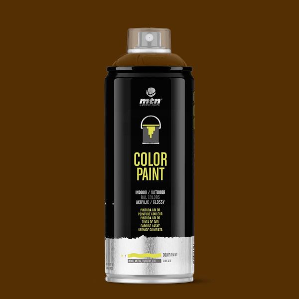 MTN WEPRO Acrylic spuitlak - notenbruin - RAL 8011 - 400 ml